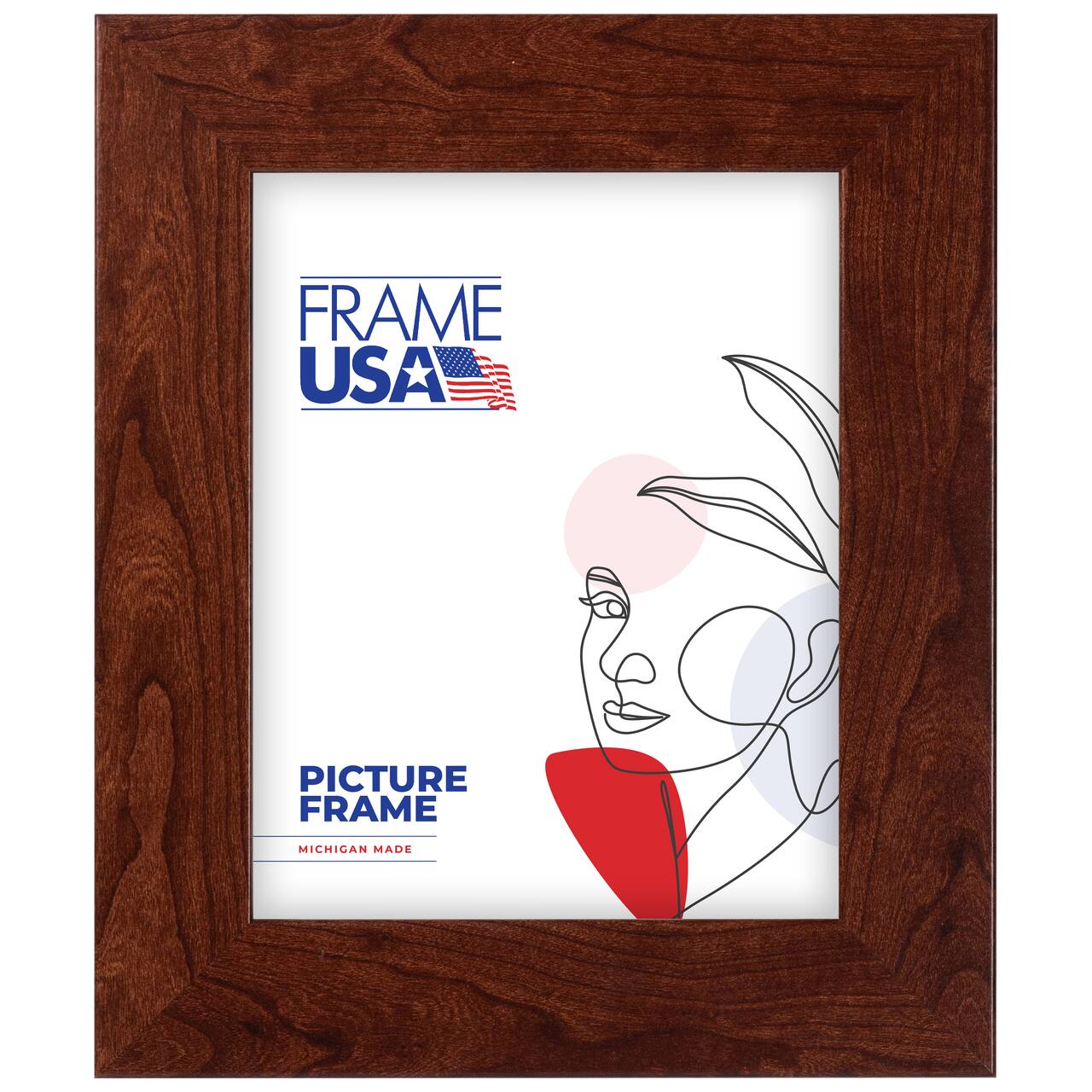 Frame USA Corporate Wide Canadian Walnut Single Image Picture Frame